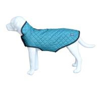 Henry Wag Teal Quilted Waterproof Dog Jacket, Size X-Small