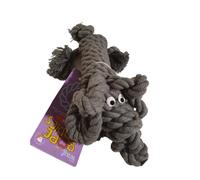 Henry Wag Travel Companion Rope Buddy - Drake Dog - Pet Comforter when Travelling & Soft Natural Cotton Construction - Small (Strict Grey)