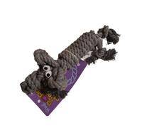 Henry Wag Travel Companion Rope Buddy - Humphrey Dog - Pet Comforter when Travelling & Soft Natural Cotton Construction - Small (Mottled Grey)