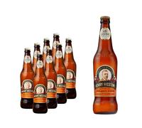 Henry Westons Organic Cider 8 x 500 ml Glass Bottles, 6% ABV - Multipack | Rich & Fruity Medium Dry with Honey Notes | Made Using Apples from our Organic Orchards