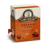 Henry Westons Organic Cider Case of 4 x 3 Litre Bag in Box, 6% ABV