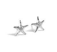 HENRYKA Sterling Silver Starfish Stud Earrings 9mm x 9mm | Nautical Earrings | Boho Fashion Accessory | Gift for Mom Girls & Women
