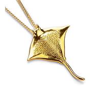 HENRYKA Sterling Silver Stingray Manta Ray Necklace - Chain