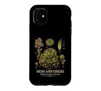 Hens And Chicks Sempervivum Tectorum Succulent Study Case for iPhone 11