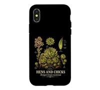 Hens And Chicks Sempervivum Tectorum Succulent Study Case for iPhone X/XS