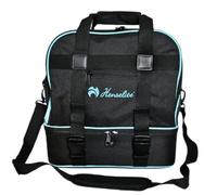 Henselite Professional Midi Plus Bowling Bags. (Black/Aqua Green)
