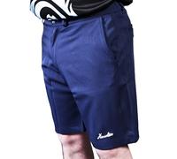 Henselite Style23 Men's Lawn Bowling Shorts, Polyester Spandex Twill, Elasticated Waist, Multiple Colours (UK, Waist, 40, Regular, Regular, Navy)