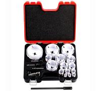 HENSENASIA Bi-Metal Hole Saw Kit, 31-Pieces All Purpose Combination Hole Saw Set, Sizes Range: 3/4" to 4-3/4", Increased Cutting Depth Ideal for Wood, Metal, PVC, Aluminum and Stainless Sheet