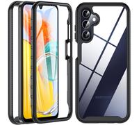 Hensinple For Samsung A15 Phone Case,A15/A15 5G Case, Military Grade Shockproof [Built-in Screen Protector] 360° Full Body Protection Rugged Case Cover Phone Case for Samsung Galaxy A15/A15 5G(Black)