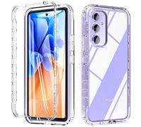 Hensinple for Samsung A54 5G Phone Case, [Built-in 9H Screen Protector] 360 Degree Full Body Heavy Duty Protective Case, Shockproof Rugged Bumper Silicone Cover for Samsung Galaxy A54 5G-Clear