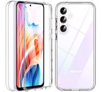 Hensinple For Samsung A55 5G Phone Case, 360° Full Body Compatible with Samsung A55 Case Transparent Shockproof Case for Samsung Galaxy A55 5G Bumper Cover Built-in Screen Protector A55 Case (Clear)