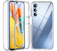 Hensinple For Samsung Galaxy A15 5G Phone Case,A15 5G/A15 Case, Military Grade Shockproof Built-in Screen Protector 360° Full Body Protective Rugged Case Cover Phone Case for Samsung A15 5G/5G(Clear)