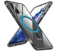 Hensinple for Samsung Galaxy S20 Case, Super Magnetic S20 Phone Case Clear Back, Shockproof Clear Rugged Heavy Duty Protection Slim Fit Anti-Yellowing Cover Phone Case for Galaxy S20(Black)