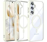 Hensinple Samsung Galaxy A55 5G Case with Screen Protector, Military Shockproof Rugged Heavy Duty Protection Slim Clear Cover Phone Case for Samsung A55 5G/A35 5G (White)
