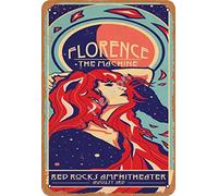 Henson florence the machine red rocks amphitheater vintage Tin Sign Logo 12 * 8 inches Advertising Eye-Catching Wall Decoration