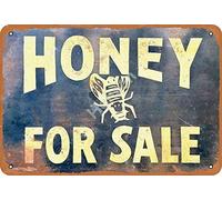 Henson Honey For Sale vintage Tin Sign Logo 12 * 8 inches Advertising Eye-Catching Wall Decoration