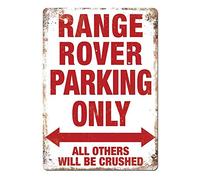 Henson Range Rover Parking Only Nostalgic Art Beautiful Traditional Tin Sign Metal Painted Modern Wall Decoration Art Poster Game Room House Rules Street Sign