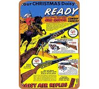 Henson Tour Christmas Daisy Ready Red Ryder Daisy Air Rifles vintage Tin Sign Logo 12 * 8 inches Advertising Eye-Catching Wall Decoration