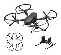 Hensych 2 in 1 Propeller Guards with Foldable Landing Gear Anti-collison Ring for Holy Stone HS720/720E Drone,Propeller Protector Quick Release Protective Ring Protector Cage+Extension Legs