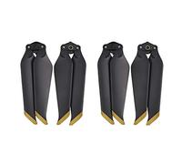 Hensych 2 Pair Low-Noise Quick-Release Propellers 8743F Propeller Prop Blade for MAVIC 2 PRO & ZOOM (Gold-black)