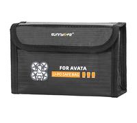 Hensych for DJI Avata Battery Bag Explosion-Proof LiPo Safe Bag Storage Protective Fireproof Case Heat Resistance Radiation Protection Case [No Battery](for 3 Batteries)
