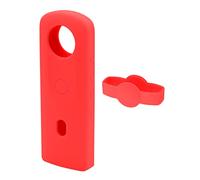 Hensych Silicone Protective Case with Lens Cover for Ricoh Theta SC2 360 Panoramic Camera Anti-fall Protective Sleeve Soft Case (Red)