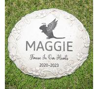 HENTOL Personalized Gerbil Memorial Stone, Pet Grave Marker Gerbil, Gerbil Headstone, Gerbil Tombstone, Gerbil Gravestone, Gerbil Memorial Gifts