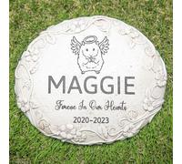 HENTOL Personalized Hamster Memorial Stone, Pet Grave Markers Hamster, Hamster Headstone, Hamster Tombstone, Hamster Grave Stone, Hamster Memorial Gifts