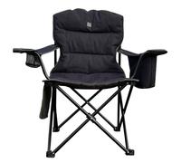 Henwick Padded Folding Camp Camping Chair Black & Green