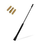 Henyall 1 Pcs Universal Car Antenna Replacement,AM/FM/DAB Roof Car Radio Aerial Mast,Replacement Radio Car Signal Booster Rod Car Antenna for Vehicles,9 inches,Black (with Screws M4 M5 M6)