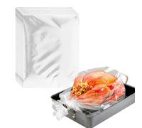 Henyall 24pk Roasting Bags for Oven (Including Ties),Multi-Purpose Cooking Bags Suitable for Roast Chicken,Turkey,Meat,Vegetables and Seafood,Standard Size: 38x25cm