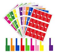 Henyall 300 Pcs Cable Labels, Self-Adhesive Cable Label Stickers, Waterproof Tear-Resistant Cable Tags for Identification, Writeable for Printer and Handwriting, Wire Organising - 10 Colours