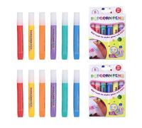 Henyall 3D Bubble Popcorn Drawing Pens,Magic Puffy Paint Pens for Kids,Magic Colour DIY Printing Bubble Pen Cotton Pen,Kids Stationary Sets, Teenage Girls Gifts Birthday Presents,12 Pieces/2 Boxes