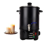 HENYEER Wax Melter for Candle Making, 6L Electric Large Wax Melting Pot, DIY Candle Making Set, Quick Heating, Candle Wax Melter Pot with Non-Stick Pot, Heating Core Outlet and Temperature Regulator