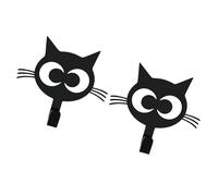 HENYGEN 2 Pieces Cats Designs Metal Hanging Hooks Space Saving Solution for Coats Hats and Small Household Items Lovely Animal Fasteners