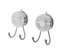 HENYGEN 2 Pieces Multipurpose Adhesive Hook for Home Storage on Glass Ceramic Surfaces Wall Fasteners