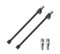 HENYGEN 2PCS Tires Air Chuck Extension Rod & Quick Connection Couplings Rusts Resistant Designs Inflation for Auto Bike Tubes Truck Inflator Set