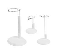 HENYGEN 3 Unit Modern Yarn Organizers Racks Adjustable Shelves Doll Display Rack Ideal for Handmade Knitwear Storage Adjustable Craft Display Stand