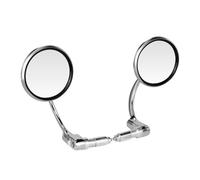 HENYGEN 360 Degree Aluminum Motorcycle Handlebar Glass with Round Design
