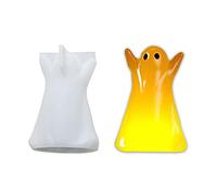 HENYGEN 3D Silicone Candle Mold Gypsum Resin Chocolate Soap Mould Candle Making Halloween Ornament