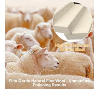 HENYGEN 4.5 Inch Wool Polishing Wheel & Compound Set Oxidation Removal Polishing for Rusts Removal Surfaces Smoothing & Shining Oxidation Pads