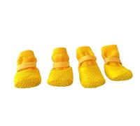 HENYGEN 4lots Dog Paw Protectors Silicones Rain Shoes Slip Resistant Durability Comfortable Fit for Outdoor Activity Dog Paw Protectors