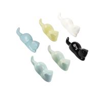 HENYGEN 6PCS Ceramic Desk Organizers for Brushes Pens Designs Portable Space Saving Storage Solution Artists Craft Gift Multifunctional Ceramic Desk Organizers