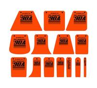 HENYGEN Advanced 14PCS Automotive Film Scraper Collection for Enthusiasts and Experts Ideal for Intricate Shapes Bubble Squeegee Set