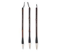 HENYGEN Beginner Chinese Brush Set Calligraphy Pen Small Large Fit for Kid Adult Painting Gift 3Pcs Chinese for Beginners