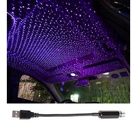 HENYGEN Car USB Star Beautiful Ceiling Light Starry for Sky Projection Decor Lamp Roof LED Protable Atmosphere Night Atmosphere Light String Lighting Interior for Room Led