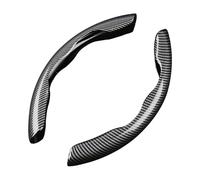 HENYGEN Carbon Fiber Pattern Covers Soft Natural Fiber Fabric Standard Steering Cover for Greatest Comfort Not Slip Driving Wheel Cover