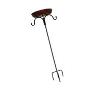 HENYGEN Classical Iron Bird Feeder Bath with Hanging Hook for Easy Attracting Wild Birds to Yard Balcony Garden Decoration Garden Bath