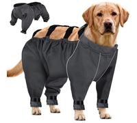 HENYGEN Dog Snowsuit Snow-Proof Regulable Waterproof Winter Clothes Warm for Small Media Large Outdoor Snowsuit with Boot