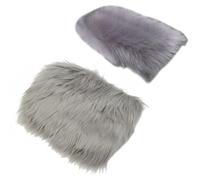 HENYGEN Furry Armrests Cover Car Sheepskin Wool Soft Auto Center Console Cover for SUV Truck Interior Mat Armrest Protector for Sofa Chair Truck Recliner Ethnic Print